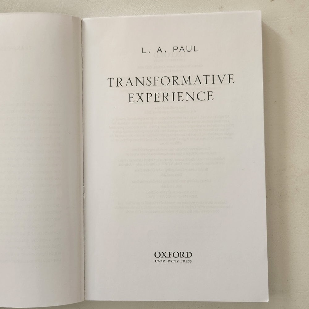 Transformative Experience Book - Picture 2 of 8